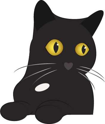 un chat gris assis avec ses deux pattes posées devant lui